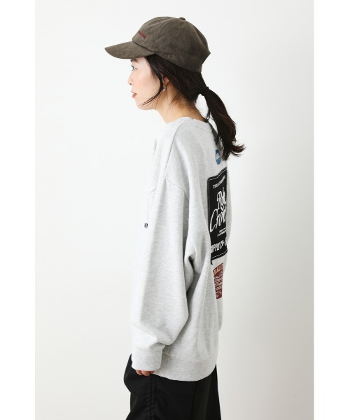 RODEO CROWNS WIDE BOWL（ロデオクラウンズワイドボウル）の「LOGO MANY PATCHESスウェット（スウェット・レディース・ピンク/グリーン/グレー×ホワイト/ブラック・FREE）」の19枚目の写真