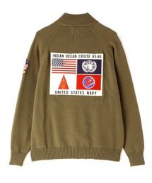 AVIREX | COTTON STAND ZIP SWEATER TOPGUN / コットン スタンド ジップアップ セーター トップガン / AVIREX / アヴィレックス(カーディガン/ボレロ)