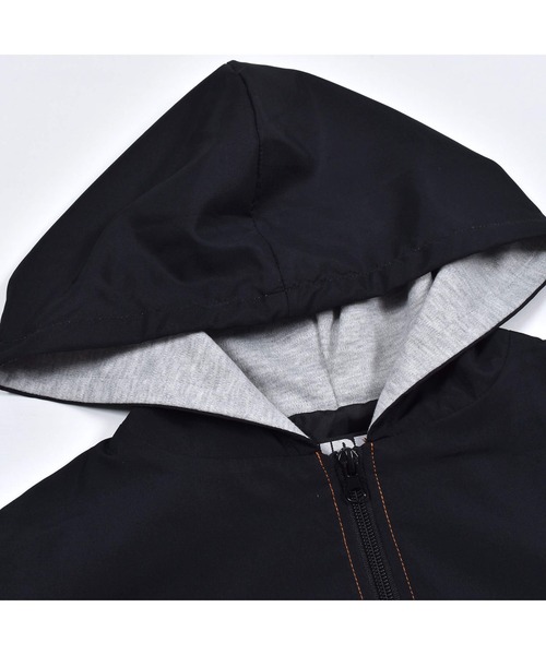 ZIDDY(ジディ)の「ZIDDY/フード付き 配色 切り替え タフタ ジャケット (130~160cm)(その他アウター・キッズ・オレンジ/ブルー・150/140/160/130)」の11枚目の写真