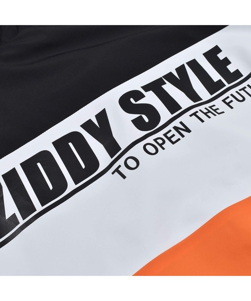 ZIDDY(ジディ)の「ZIDDY/フード付き 配色 切り替え タフタ ジャケット (130~160cm)(その他アウター・キッズ・オレンジ/ブルー・150/140/160/130)」の5枚目の写真