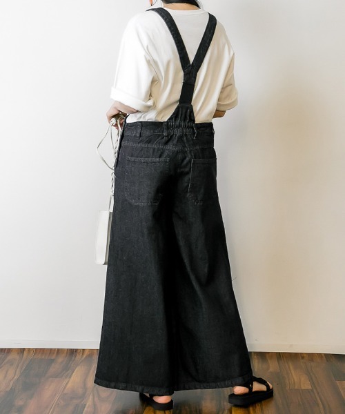 atONE（アットワン）の「atONE カシュクールデニムサロペット（サロペット/オーバーオール・レディース・ブルー/ワンウォッシュ・M/LL/4L/3L/L）」の16枚目の写真
