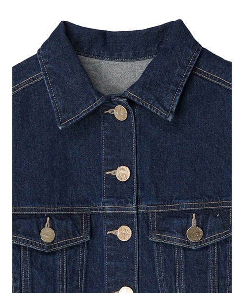 earth music&ecology(アースミュージックアンドエコロジー)の「マントスリーブGジャン(デニムジャケット・レディース・インディゴブルー/ホワイト系その他2・FREE)」の6枚目の写真