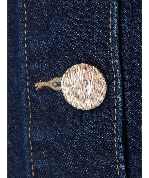 earth music&ecology(アースミュージックアンドエコロジー)の「マントスリーブGジャン(デニムジャケット・レディース・インディゴブルー/ホワイト系その他2・FREE)」の11枚目の写真