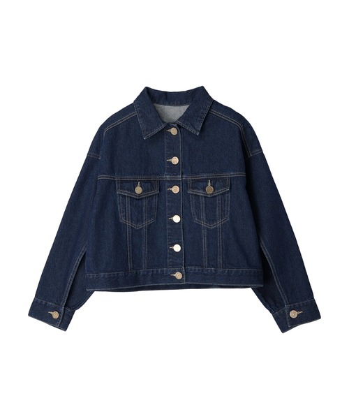 earth music&ecology(アースミュージックアンドエコロジー)の「マントスリーブGジャン(デニムジャケット・レディース・インディゴブルー/ホワイト系その他2・FREE)」の15枚目の写真