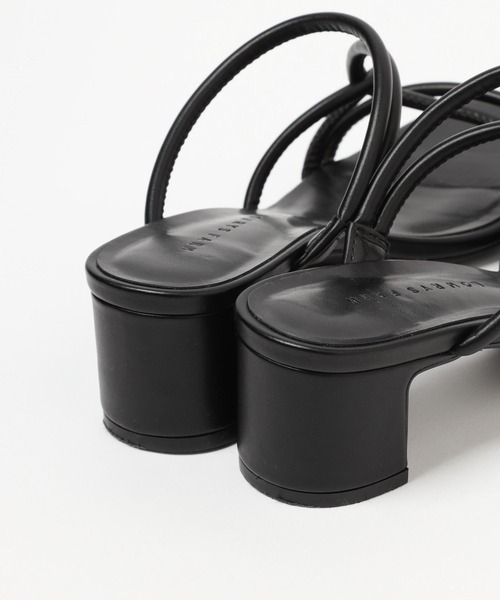 LOWRYS FARM（ローリーズファーム）の「ラインクロスヒールサンダル　190690（スリッポン・レディース・ブラック/オレンジ/グリーン/アイボリー・MEDIUM/LARGE）」の13枚目の写真