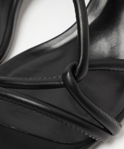 LOWRYS FARM（ローリーズファーム）の「ラインクロスヒールサンダル　190690（スリッポン・レディース・ブラック/オレンジ/グリーン/アイボリー・MEDIUM/LARGE）」の12枚目の写真