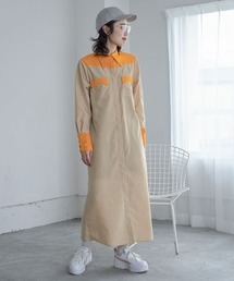 バイカラーウエスタンワンピ【おね企画】/192862