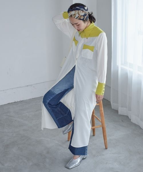 【 】Jeans ロゴ シャツワンピース ※送料込 クーポン】トミージーンズ TOMMY JEANS オーバーサイズロゴ