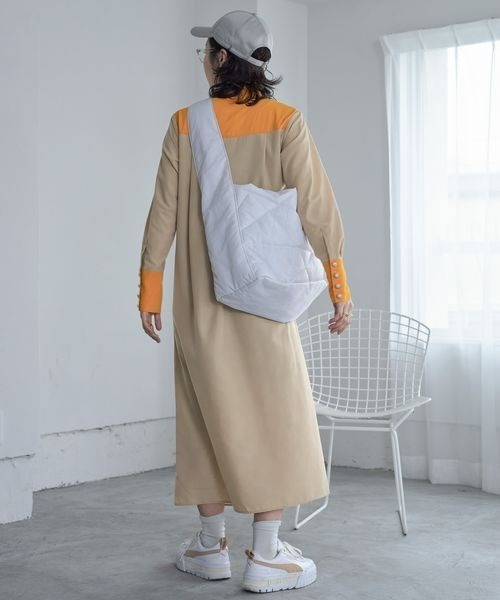 JEANASIS（ジーナシス）の「バイカラーウエスタンワンピ【おね企画】/192862（シャツワンピース・レディース・ホワイト系その他/ベージュ系その他・FREE）」の19枚目の写真