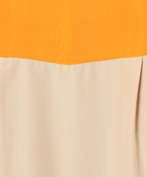 JEANASIS（ジーナシス）の「バイカラーウエスタンワンピ【おね企画】/192862（シャツワンピース・レディース・ホワイト系その他/ベージュ系その他・FREE）」の4枚目の写真