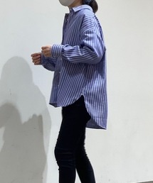 Pitta Re:) | レギュラー衿 やわらかガーゼ ビッグシルエット 長袖カジュアルシャツ(シャツ/ブラウス)