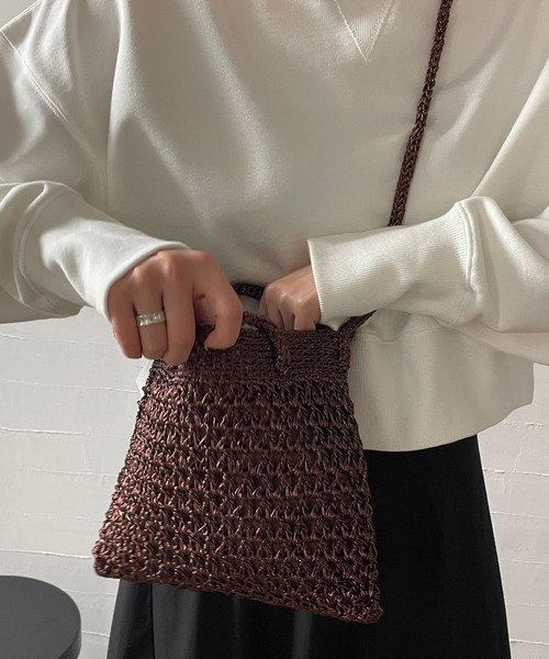 LOWRYS FARM（ローリーズファーム）の「キラキラミニショルダー　176597（ショルダーバッグ・レディース・グリーン/ブラウン/シルバー・FREE）」の2枚目の写真