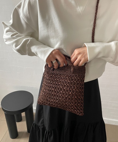 LOWRYS FARM（ローリーズファーム）の「キラキラミニショルダー　176597（ショルダーバッグ・レディース・グリーン/ブラウン/シルバー・FREE）」の4枚目の写真