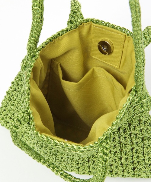 LOWRYS FARM（ローリーズファーム）の「キラキラミニショルダー　176597（ショルダーバッグ・レディース・グリーン/ブラウン/シルバー・FREE）」の8枚目の写真