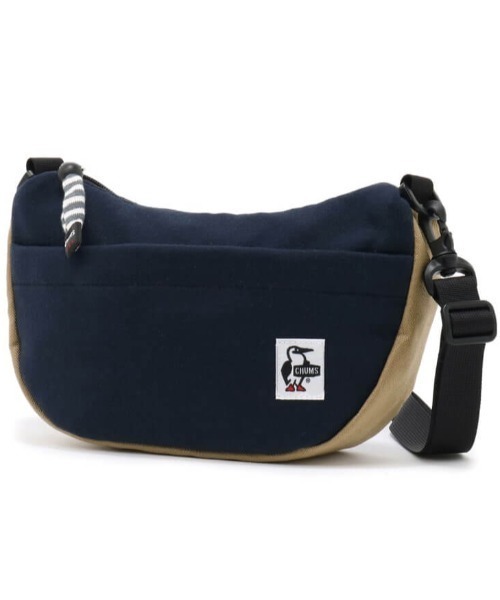 CHUMS（チャムス）の「CHUMS/チャムス ショルダーバック MINI BANANASHOULDER SWEAT ミニバナナショルダースウェットナイロン CH60-3609（ショルダーバッグ・メンズ・ブラック×グレー/ブルー/ネイビー/グレー系その他/ピンク系その他/ブルー系その他/グリーン・FREE）」の5枚目の写真