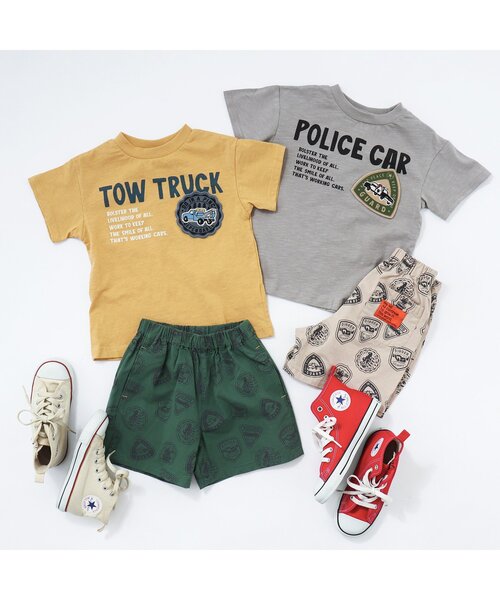 BREEZE（ブリーズ）の「働く車総柄パンツ（その他パンツ・キッズ・レッド/アイボリー/グリーン・100/80/130/110/120/90/140）」の15枚目の写真