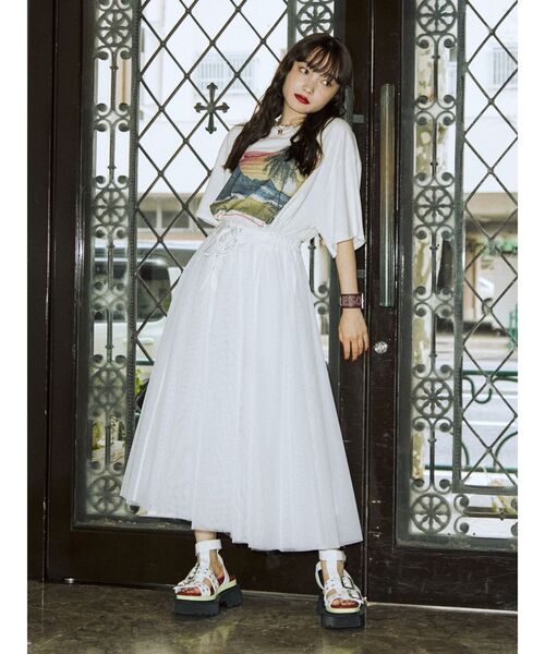 jouetie(ジュエティ)の「ボリュームチュールスカート(スカート・レディース・ブラック/ブルー/アイボリー・MEDIUM)」の7枚目の写真