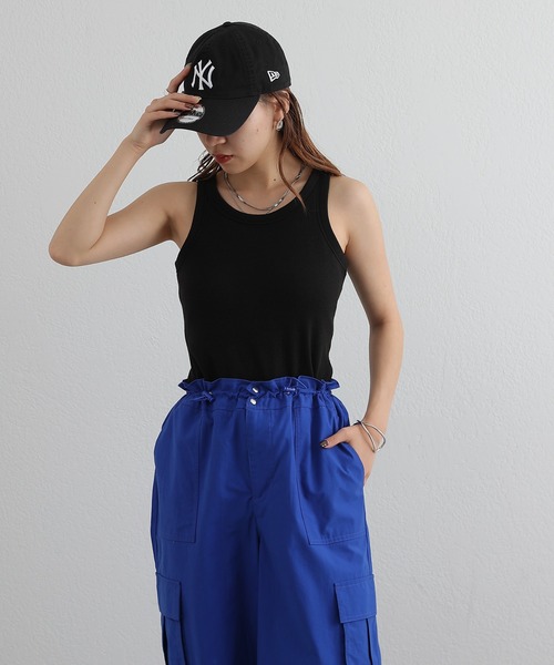 COLONY 2139（コロニートゥーワンスリーナイン）の「カップ付リブタンクトップ（タンクトップ・レディース・ホワイト/チャコールグレー/ブラック/イエロー/グリーン・SMALL/MEDIUM）」の20枚目の写真