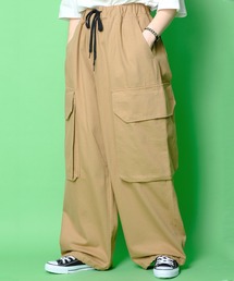 a.p.o.v. ダック地ビッグサイドポケットスーパーワイドカーゴパンツ