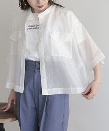 fredy emue | 半袖シアーシャツブルゾン(シャツ/ブラウス)
