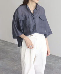 fredy emue | 半袖シアーシャツブルゾン(シャツ/ブラウス)