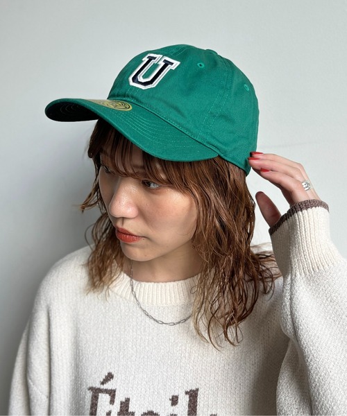 UNIVERSAL OVERALL(ユニバーサルオーバーオール)の「刺繍ツイルキャップ(キャップ・レディース・モカ/アイボリー/ブラック/ネイビー/グリーン・FREE)」の1枚目の写真