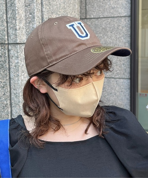 UNIVERSAL OVERALL(ユニバーサルオーバーオール)の「刺繍ツイルキャップ(キャップ・レディース・モカ/アイボリー/ブラック/ネイビー/グリーン・FREE)」の6枚目の写真