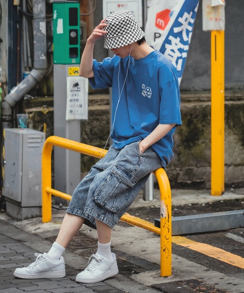 improves(インプローブス)の「ケミカルウオッシュ ワイド カーゴショートパン(デニムパンツ・メンズ・ネイビー/ブラック・MEDIUM/LARGE)」の16枚目の写真