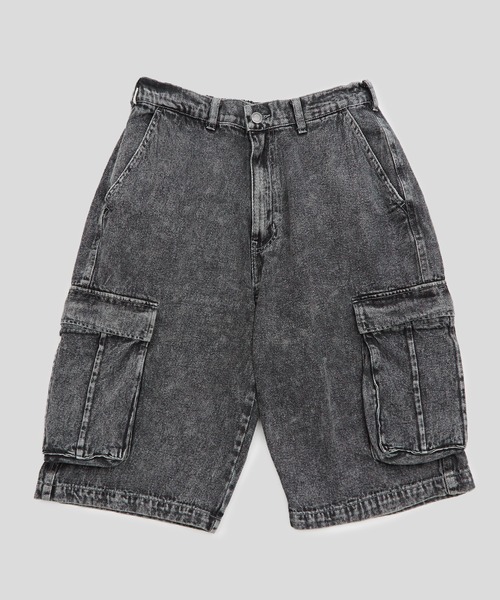 improves(インプローブス)の「ケミカルウオッシュ ワイド カーゴショートパン(デニムパンツ・メンズ・ネイビー/ブラック・MEDIUM/LARGE)」の18枚目の写真
