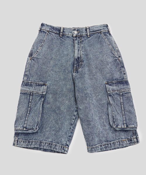 improves(インプローブス)の「ケミカルウオッシュ ワイド カーゴショートパン(デニムパンツ・メンズ・ネイビー/ブラック・MEDIUM/LARGE)」の20枚目の写真
