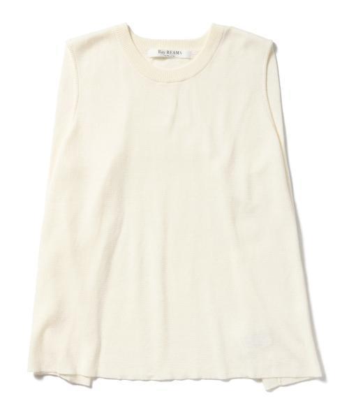 Ray BEAMS（レイビームス）の「Ray BEAMS / サイド タック ノースリーブ プルオーバー（ニット/セーター・レディース・オフホワイト/ライトグレー/ネイビー・ONE SIZE）」の16枚目の写真