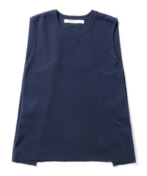 Ray BEAMS（レイビームス）の「Ray BEAMS / サイド タック ノースリーブ プルオーバー（ニット/セーター・レディース・オフホワイト/ライトグレー/ネイビー・ONE SIZE）」の17枚目の写真