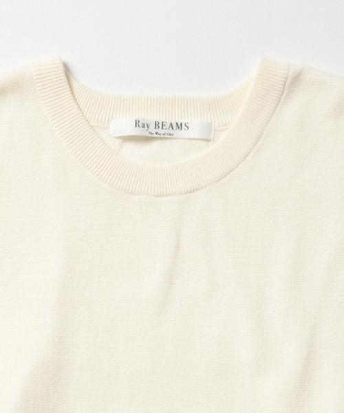 Ray BEAMS（レイビームス）の「Ray BEAMS / サイド タック ノースリーブ プルオーバー（ニット/セーター・レディース・オフホワイト/ライトグレー/ネイビー・ONE SIZE）」の19枚目の写真