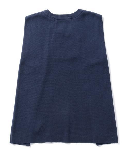 Ray BEAMS（レイビームス）の「Ray BEAMS / サイド タック ノースリーブ プルオーバー（ニット/セーター・レディース・オフホワイト/ライトグレー/ネイビー・ONE SIZE）」の4枚目の写真