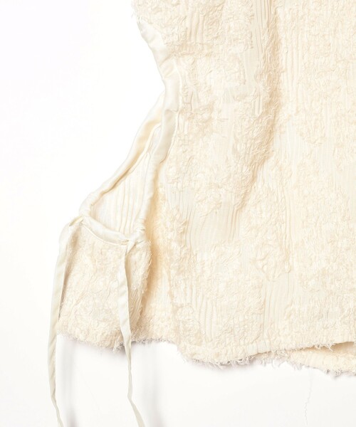 Ray BEAMS(レイビームス)の「Ray BEAMS / ジャカード カットアウト ノースリーブ トップス(シャツ/ブラウス・レディース・ブラック/ホワイト系その他6・ONE SIZE)」の9枚目の写真