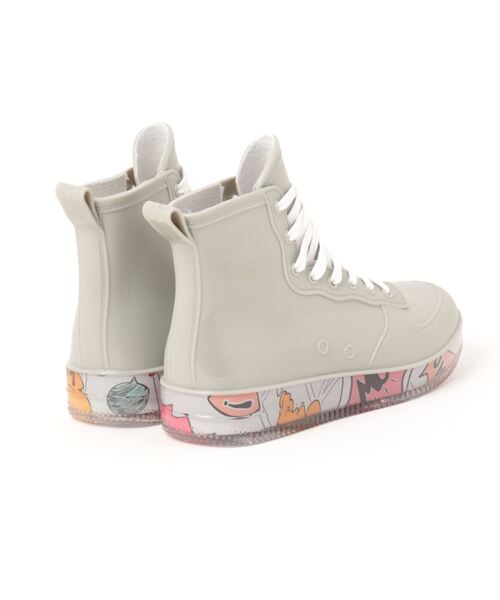 aimoha(アイモハ)の「aimoha menレースアップレインブーツ(レインシューズ・メンズ・ブラック/グレー/ホワイト・24.5cm/25.0cm/25.5cm/26.0cm/26.5cm/27.0cm/23.0cm/24.0cm/23.5cm)」の5枚目の写真