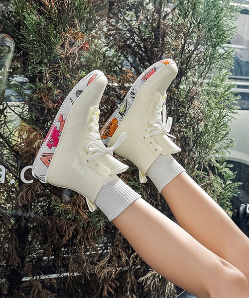 aimoha(アイモハ)の「aimoha menレースアップレインブーツ(レインシューズ・メンズ・ブラック/グレー/ホワイト・24.5cm/25.0cm/25.5cm/26.0cm/26.5cm/27.0cm/23.0cm/24.0cm/23.5cm)」の20枚目の写真