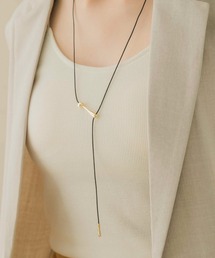 SMELLY | ニュアンスバーYスライドコードネックレス(ネックレス)