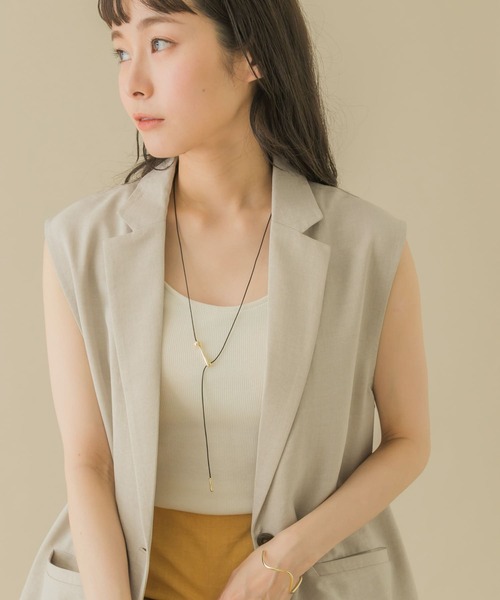 SMELLY（スメリー）の「ニュアンスバーYスライドコードネックレス（ネックレス・レディース・ゴールド系その他・-）」の5枚目の写真