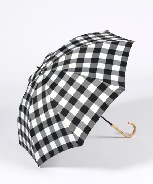 studio CLIP(スタディオクリップ)の「【晴雨兼用】チェック日傘(長傘・レディース・ブラック/グリーン・FREE)」の12枚目の写真