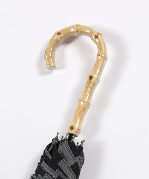 studio CLIP(スタディオクリップ)の「【晴雨兼用】チェック日傘(長傘・レディース・ブラック/グリーン・FREE)」の3枚目の写真