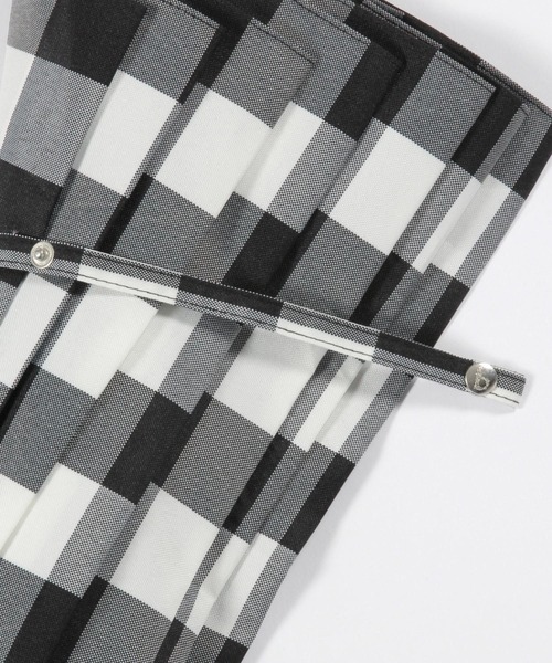 studio CLIP(スタディオクリップ)の「【晴雨兼用】チェック日傘(長傘・レディース・ブラック/グリーン・FREE)」の10枚目の写真