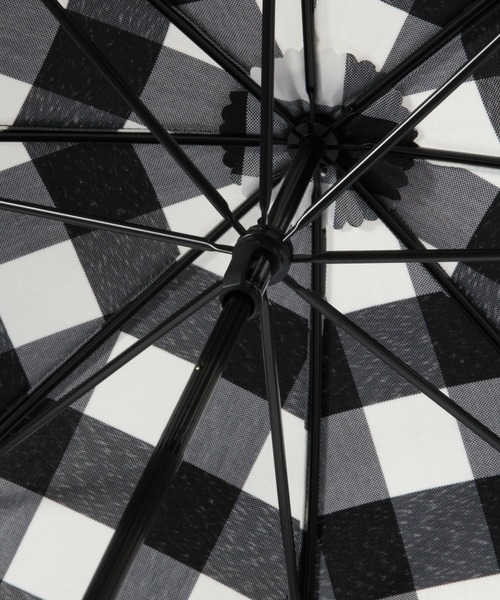 studio CLIP(スタディオクリップ)の「【晴雨兼用】チェック日傘(長傘・レディース・ブラック/グリーン・FREE)」の14枚目の写真