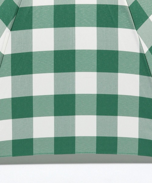 studio CLIP(スタディオクリップ)の「【晴雨兼用】チェック日傘(長傘・レディース・ブラック/グリーン・FREE)」の13枚目の写真