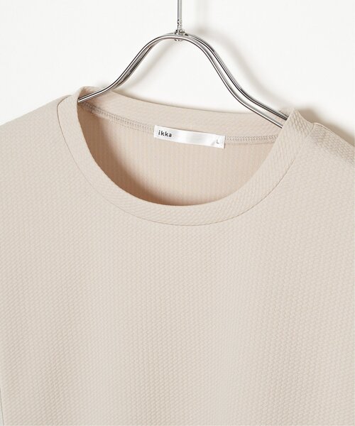 ikka(イッカ)の「フクレジャガード切り替えロンT(Tシャツ/カットソー・メンズ・ネイビー/ベージュ/ホワイト・S/M/L/XL)」の13枚目の写真