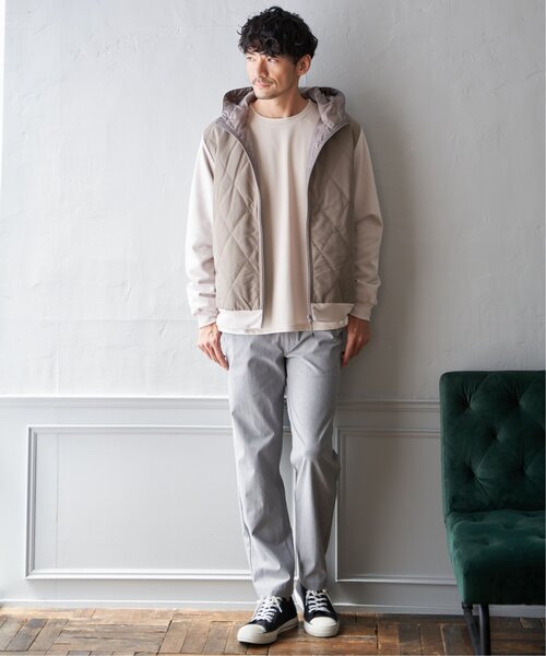 ikka(イッカ)の「フクレジャガード切り替えロンT(Tシャツ/カットソー・メンズ・ネイビー/ベージュ/ホワイト・S/M/L/XL)」の21枚目の写真
