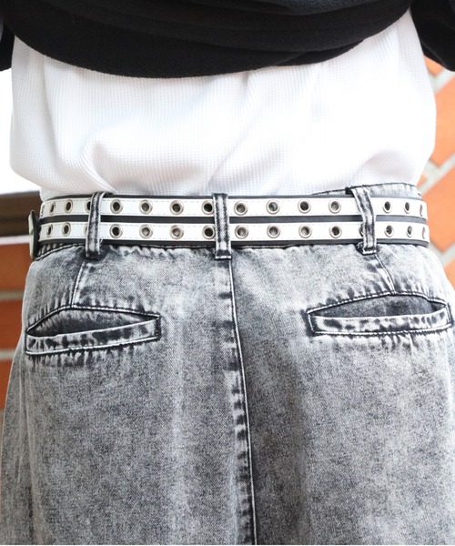 ８(eight)（エイト）の「ラインスタッズベルト（ベルト・メンズ・レッド系その他/ホワイト系その他/ブラック系その他・FREE）」の5枚目の写真