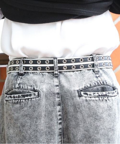 ８(eight)（エイト）の「ラインスタッズベルト（ベルト・メンズ・レッド系その他/ホワイト系その他/ブラック系その他・FREE）」の8枚目の写真