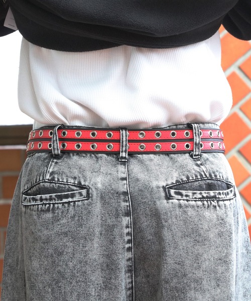 ８(eight)（エイト）の「ラインスタッズベルト（ベルト・メンズ・レッド系その他/ホワイト系その他/ブラック系その他・FREE）」の11枚目の写真