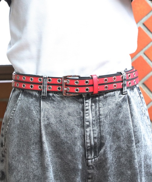 ８(eight)（エイト）の「ラインスタッズベルト（ベルト・メンズ・レッド系その他/ホワイト系その他/ブラック系その他・FREE）」の10枚目の写真